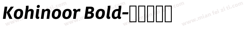 Kohinoor Bold字体转换